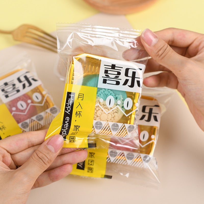 Mid-Autumn Moon Cake Bag 2024 Cantonese Moon Cake Flow Heart High Color Value Moon Cake Packaging Bag Small Bag - Image 3